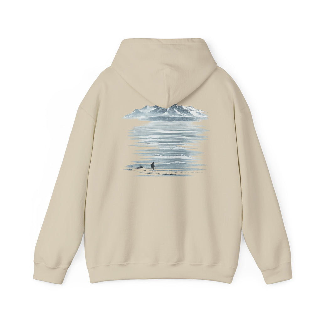 Hooded Sweatshirt Light - "MOUNTAIN PENGUIN"