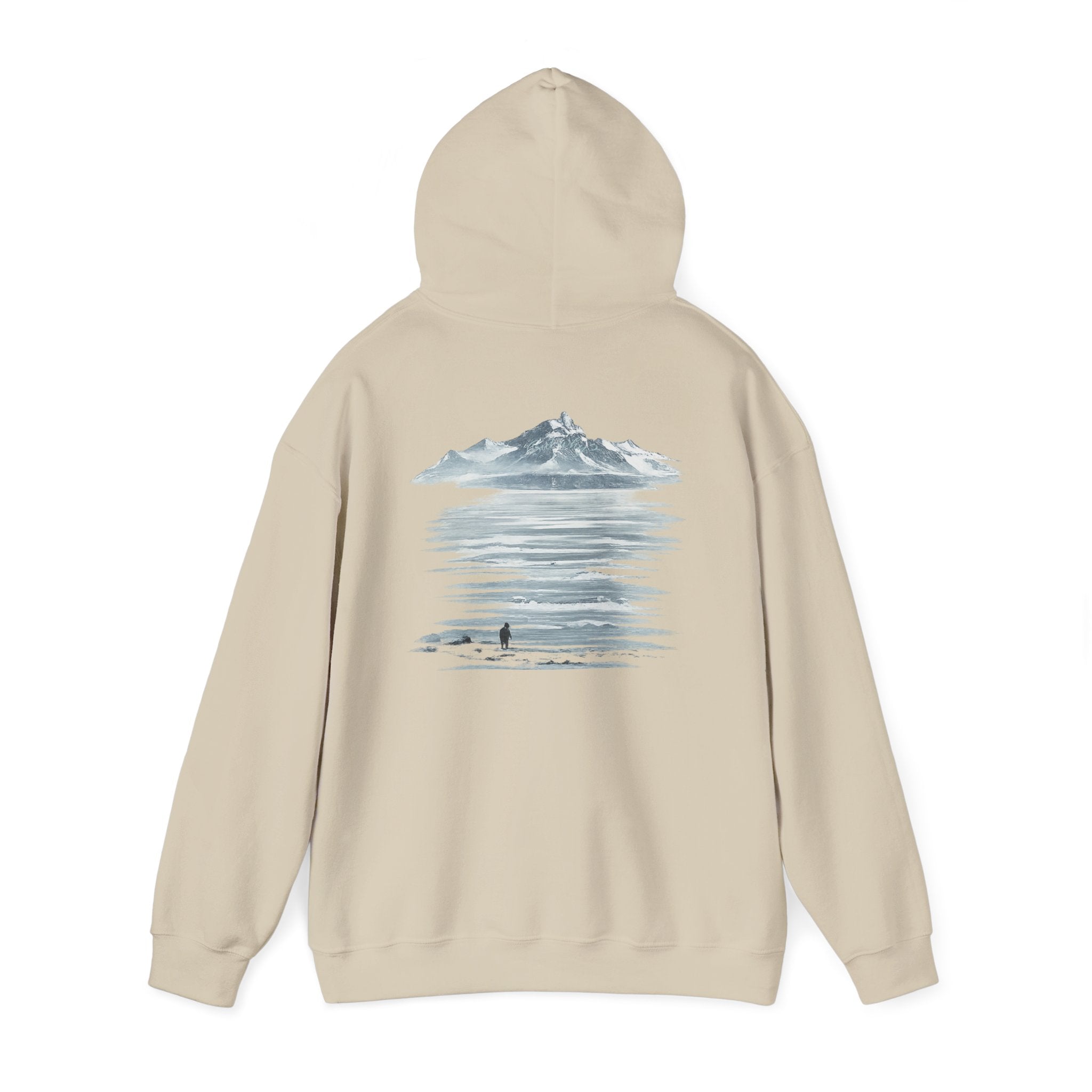 Hooded Sweatshirt Light - "MOUNTAIN PENGUIN"