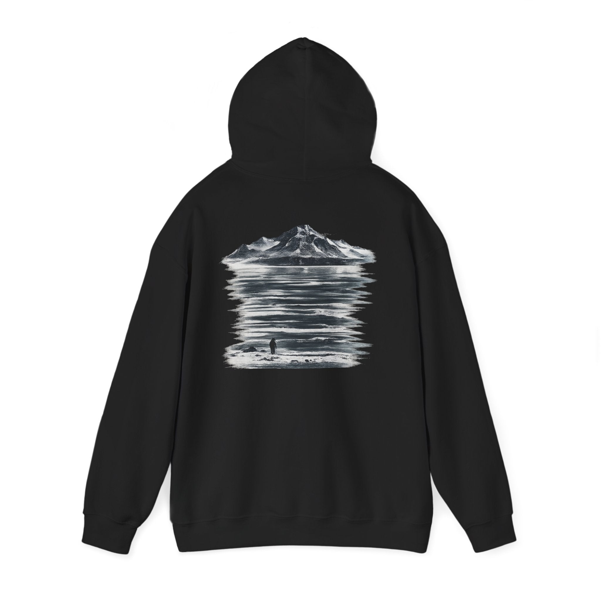 Hooded Sweatshirt - "MOUNTAIN PENGUIN"