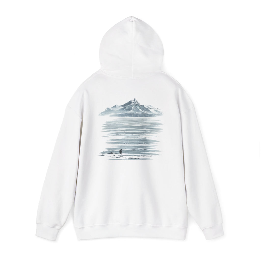 Hooded Sweatshirt Light - "MOUNTAIN PENGUIN"