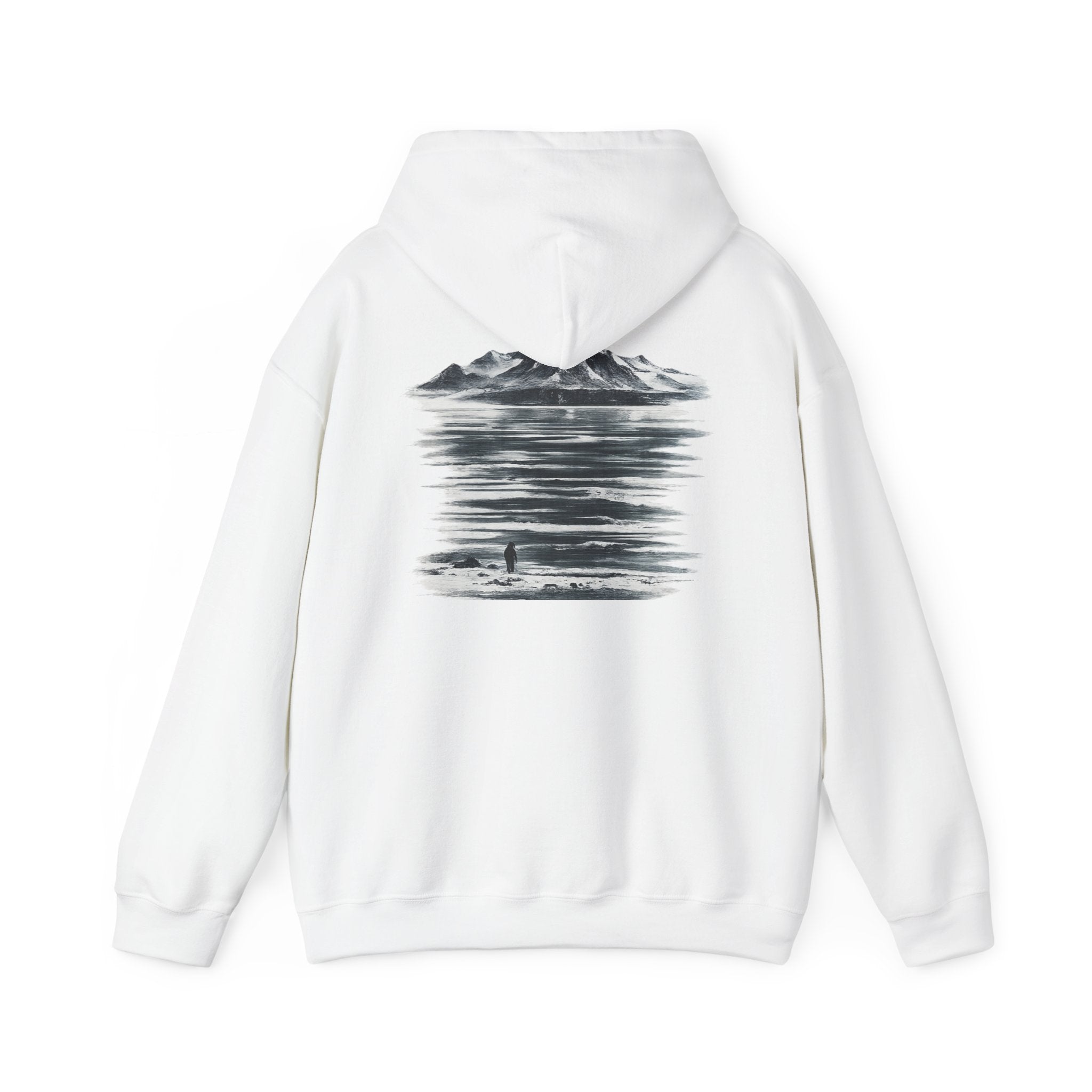 Hooded Sweatshirt - "MOUNTAIN PENGUIN"
