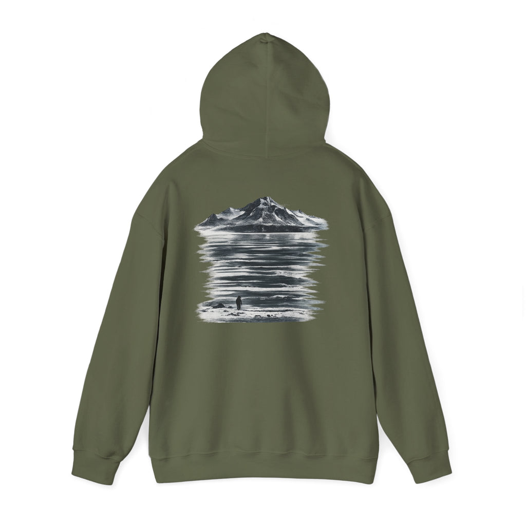 Hooded Sweatshirt - "MOUNTAIN PENGUIN"