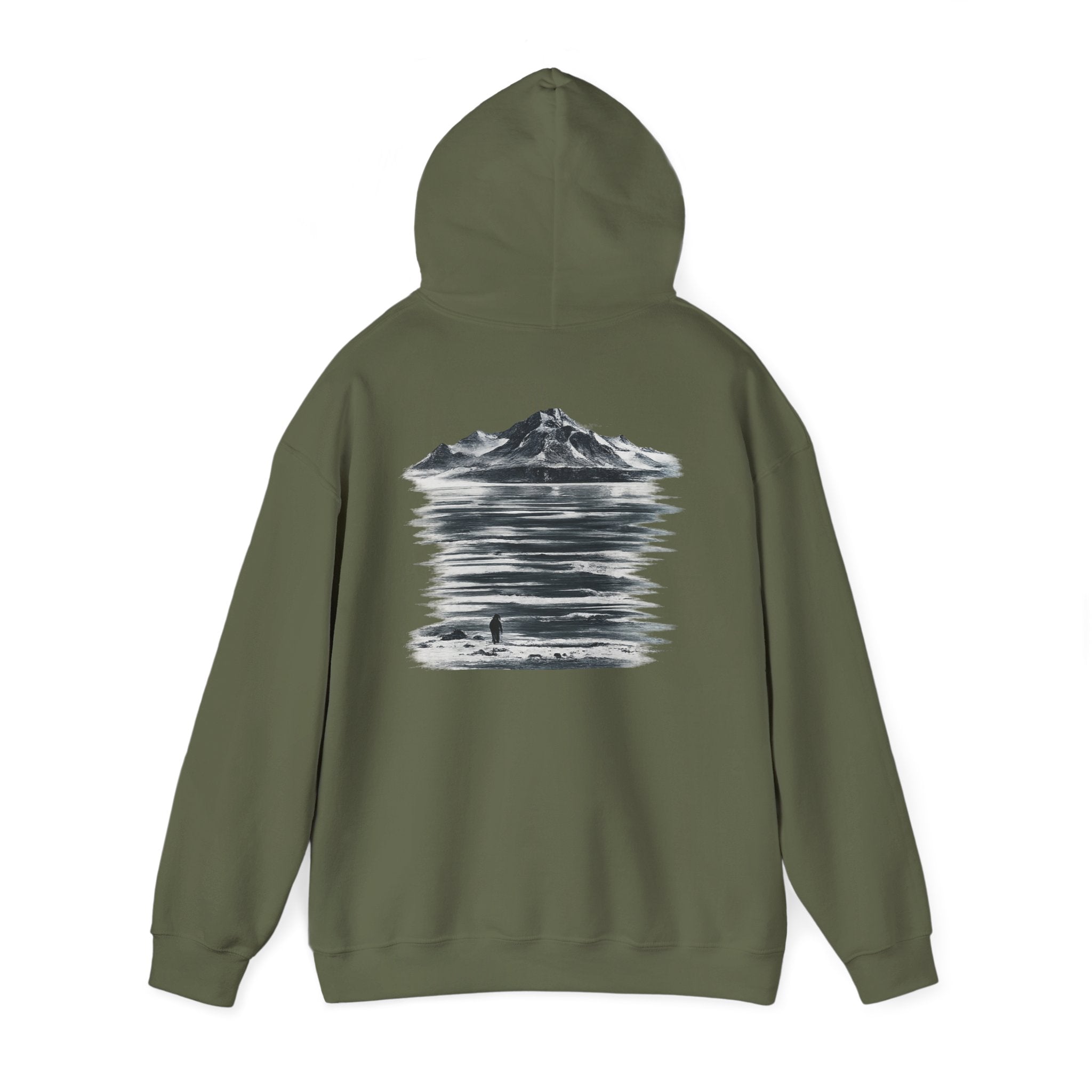 Hooded Sweatshirt - "MOUNTAIN PENGUIN"