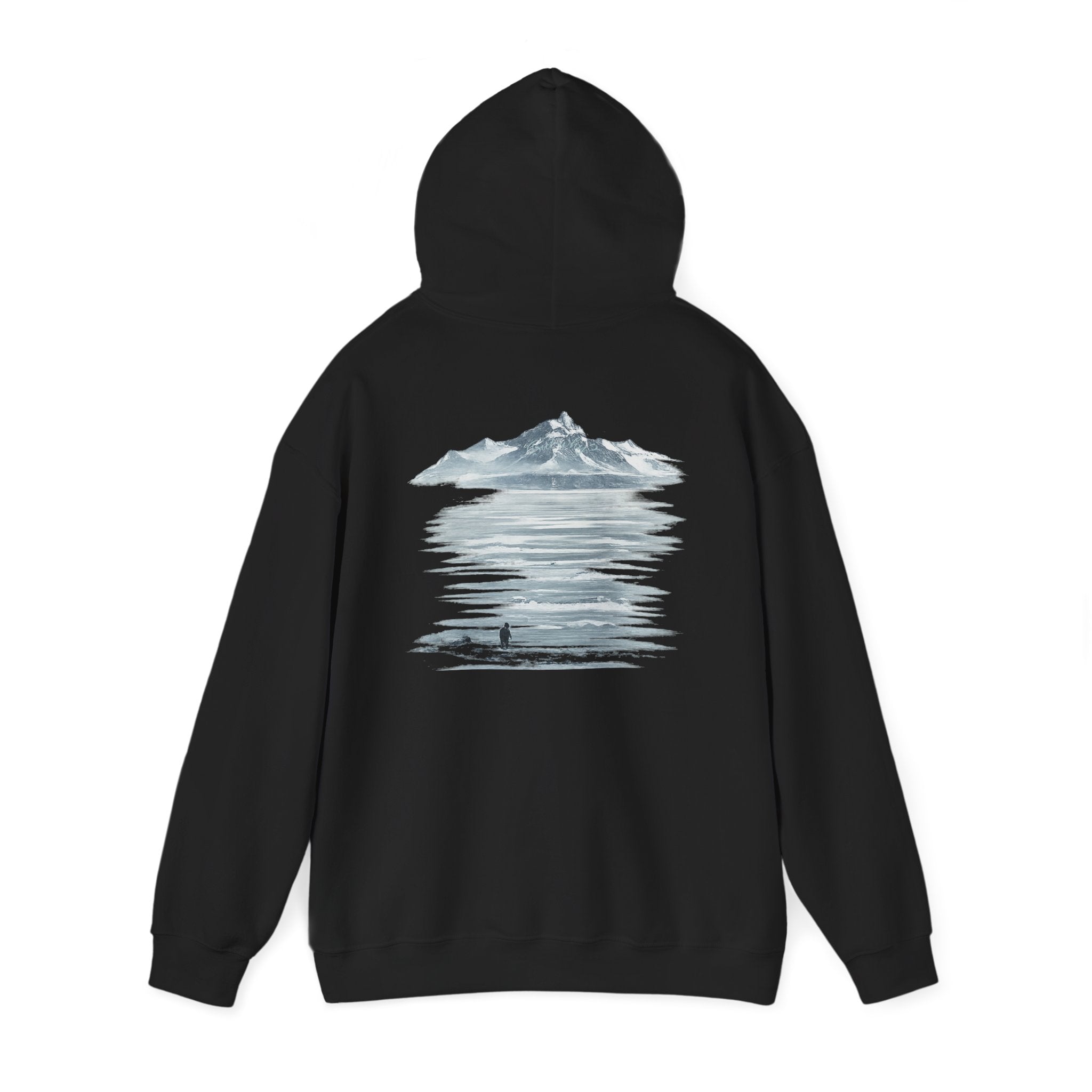 Hooded Sweatshirt Light - "MOUNTAIN PENGUIN"
