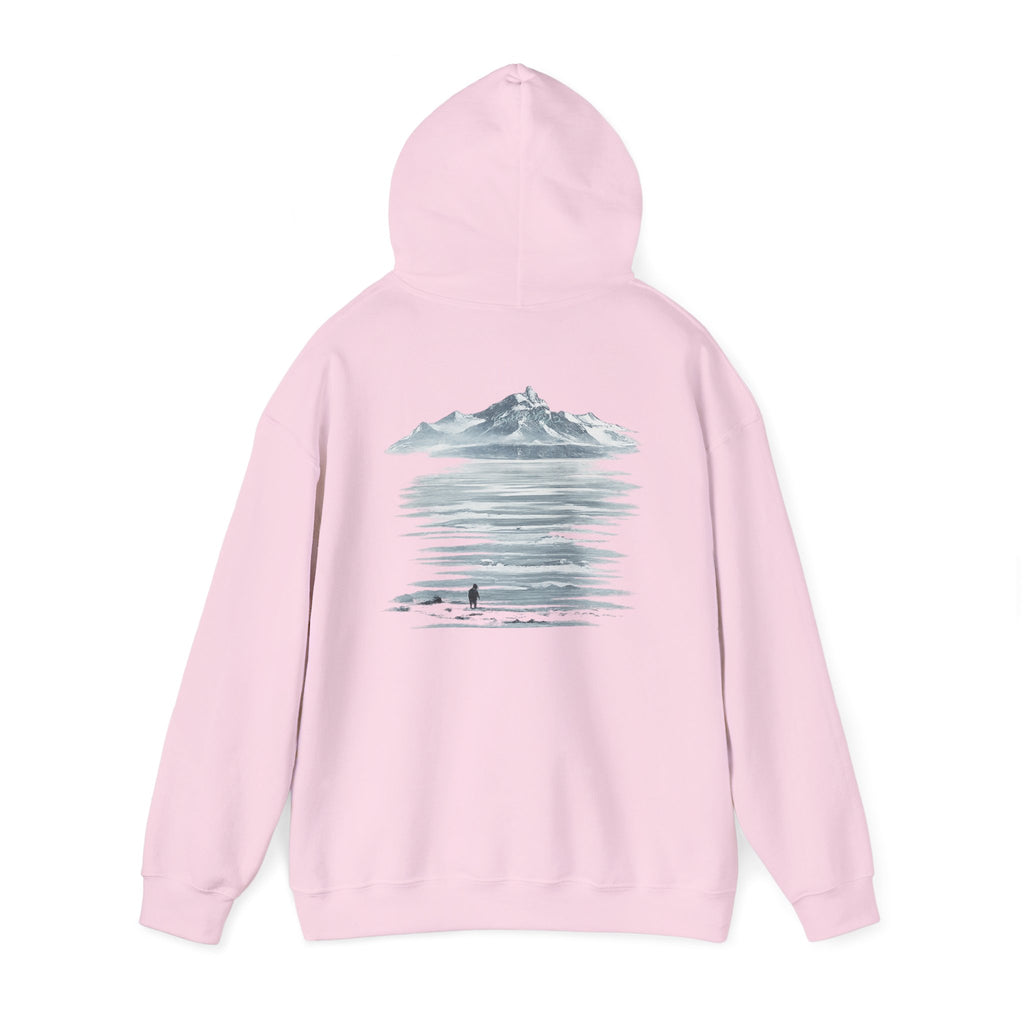 Hooded Sweatshirt Light - "MOUNTAIN PENGUIN"