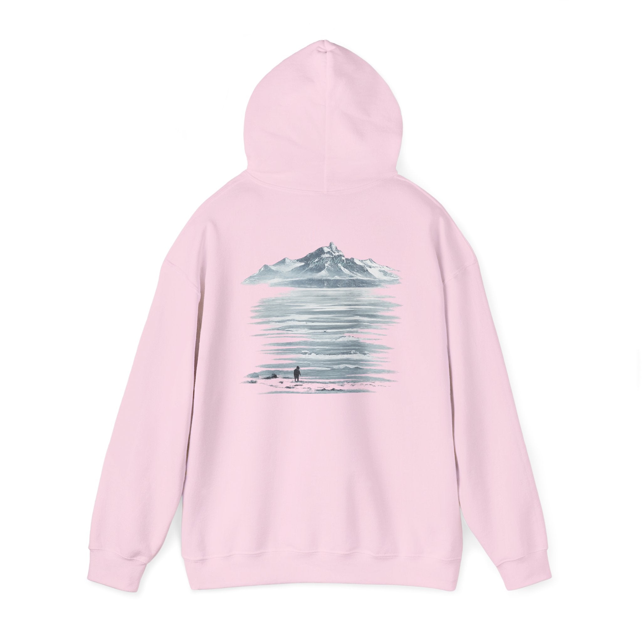 Hooded Sweatshirt Light - "MOUNTAIN PENGUIN"